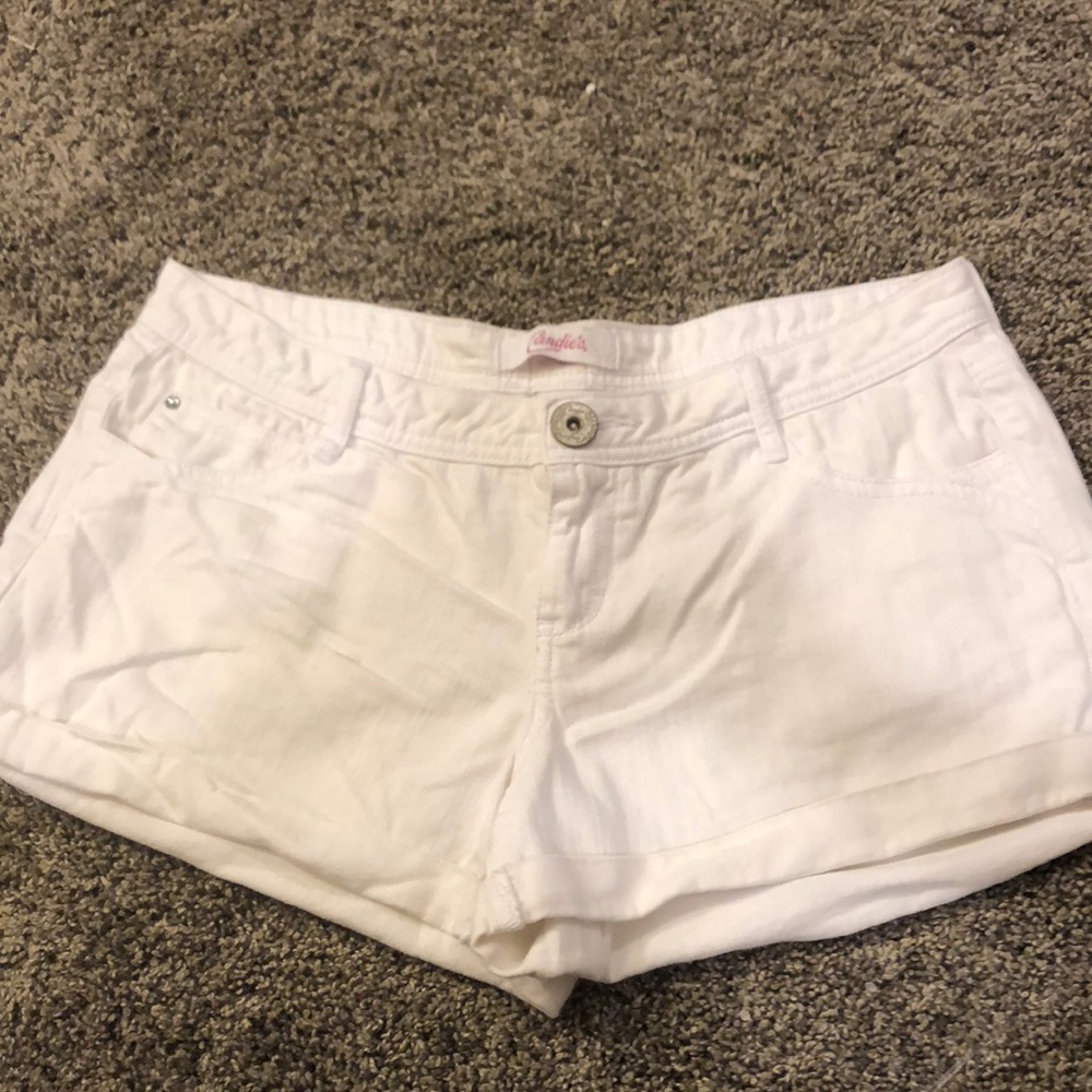 Candies white jean shorts size7
